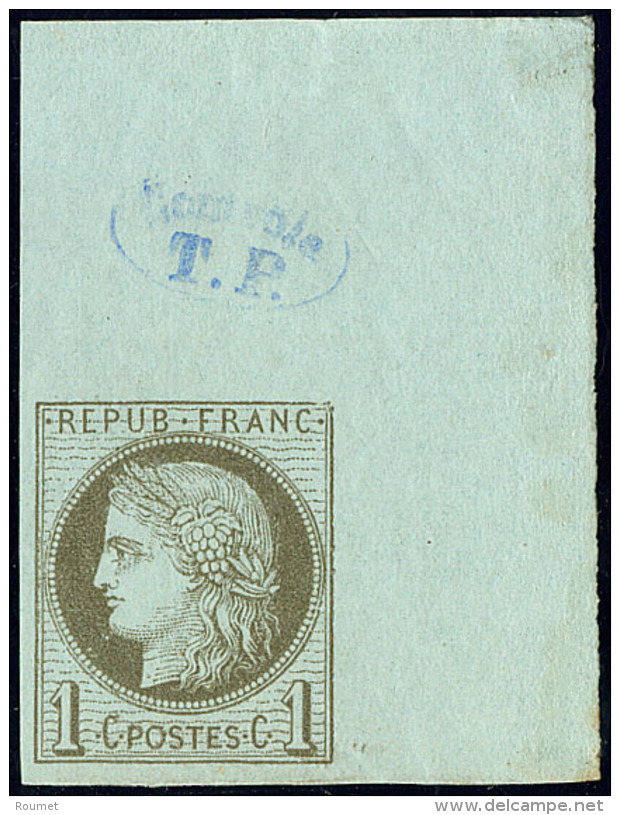 Non Dentel&eacute;. No 50, Cdf Avec Cachet "Contr&ocirc;le TP". - TB - 1871-1875 Cérès