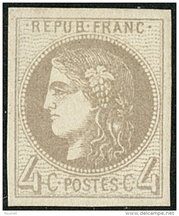 No 41II, Gris, Gomme Diminu&eacute;e Sinon Tr&egrave;s Frais Et TB - 1870 Uitgave Van Bordeaux