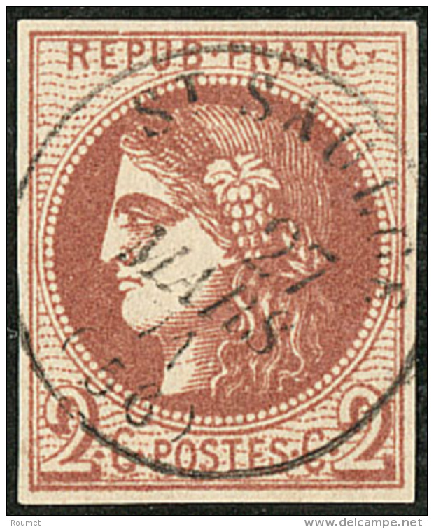 No 40IIf, Obl Cad Mars 71, Jolie Pi&egrave;ce. - TB - 1870 Uitgave Van Bordeaux