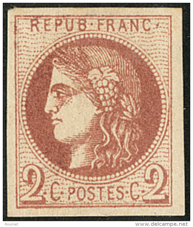 No 40IIf, Marron, Tr&egrave;s Frais. - TB. - R - 1870 Uitgave Van Bordeaux