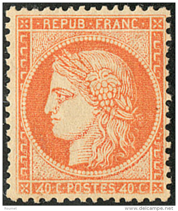"4" Retouch&eacute;. No 38f, L&eacute;ger Pelurage Au Verso Mais Tr&egrave;s Frais Et TB - 1870 Beleg Van Parijs