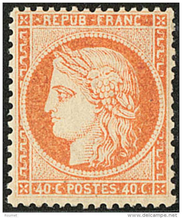 No 38, Orange, Quasiment **, Tr&egrave;s Frais. - TB - 1870 Beleg Van Parijs