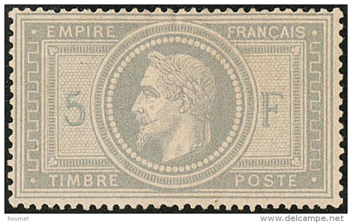 "5" Et "F" En Bleu. No 33d, Pd Mais TB D'aspect. - R - 1863-1870 Napoleon III Gelauwerd