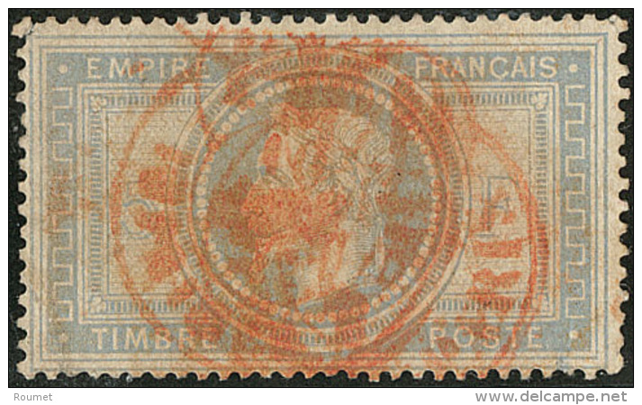 No 33, Obl Cad Rouge Des Imprim&eacute;s, Def, TB D'aspect - 1863-1870 Napoleon III Gelauwerd