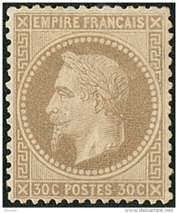 No 30b, Brun Clair, Tr&egrave;s Frais. - TB. - R - 1863-1870 Napoleone III Con Gli Allori