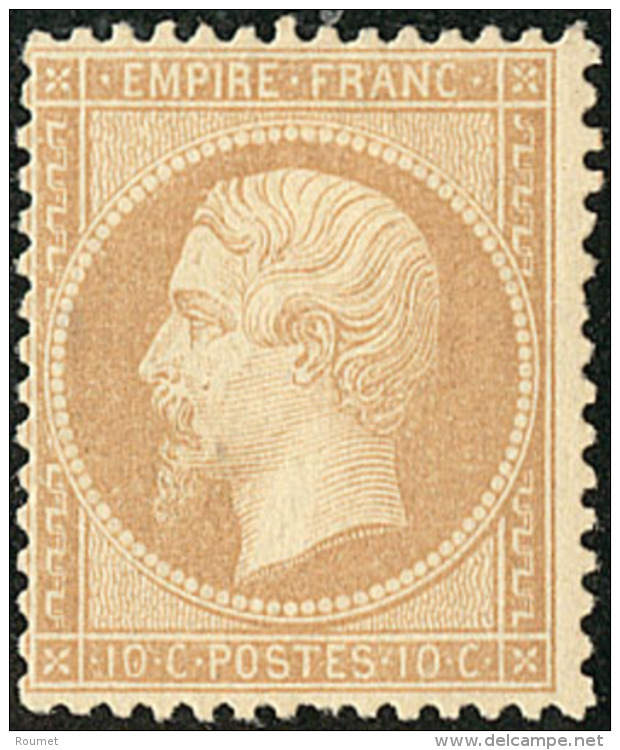 No 21, Bistre, Aminci Au Verso Mais TB D'aspect - 1862 Napoleone III