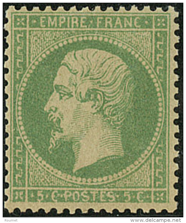 No 20b, Vert Jaune Sur Vert, Jolie Pi&egrave;ce. - TB - 1862 Napoleon III