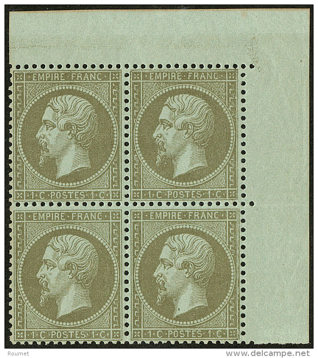 No 19b, Bloc De Quatre Cdf, Jolie Pi&egrave;ce. - TB - 1862 Napoleon III