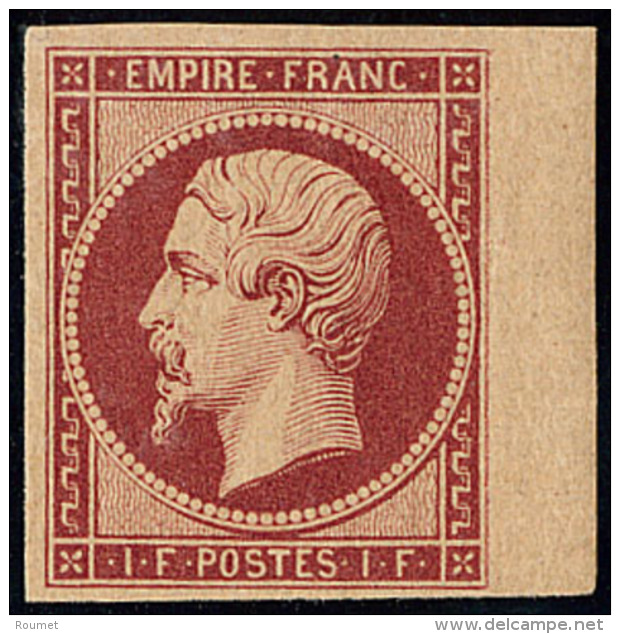 R&eacute;impression. No 18e, Carmin, Bdf, Superbe. - R - 1853-1860 Napoleon III