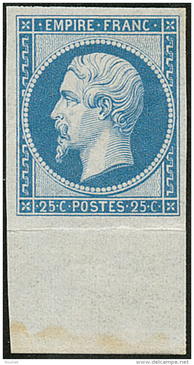 R&eacute;impression. No 15f, Bleu, Bdf, Tr&egrave;s Frais. - TB - 1853-1860 Napoleon III