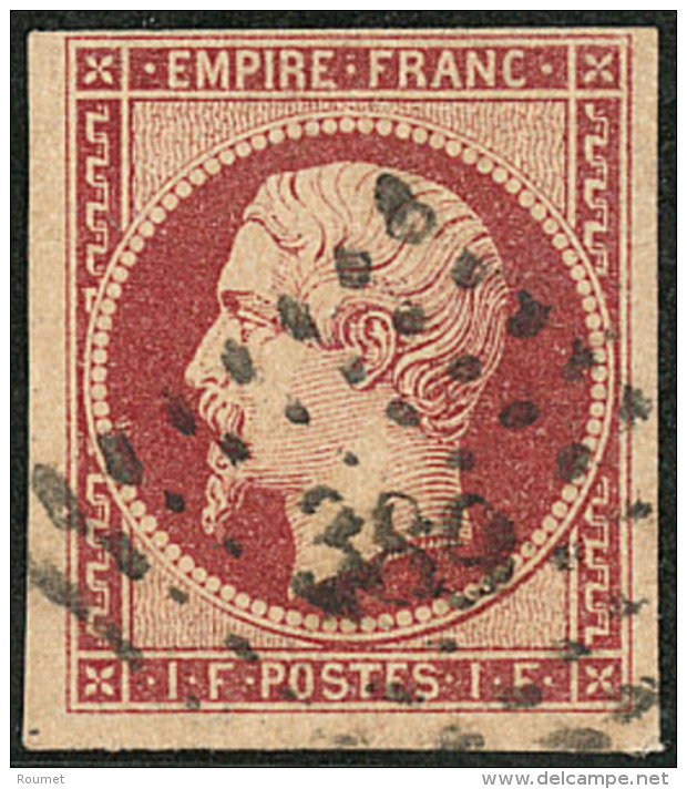 No 18a, Obl Pc 389. - TB. - R - 1853-1860 Napoleone III