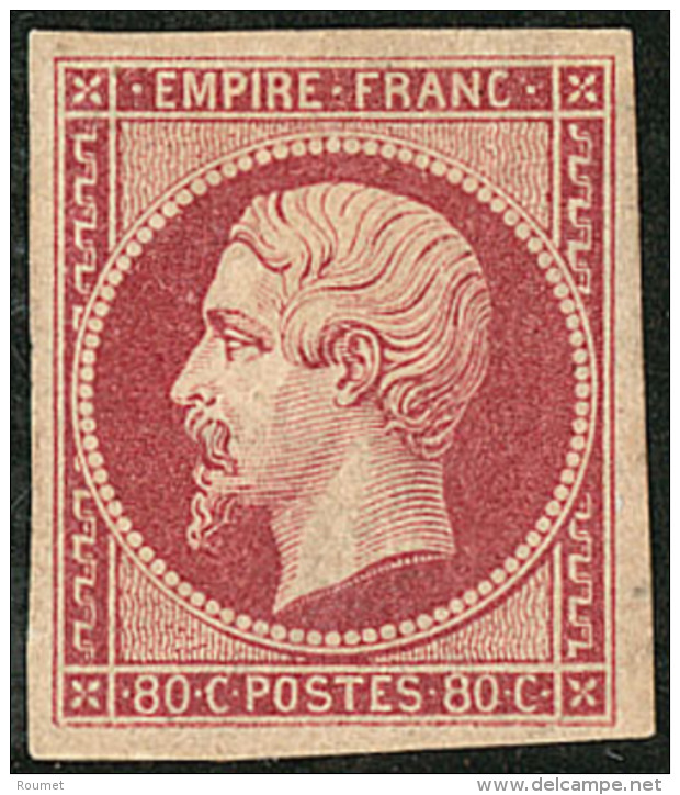 No 17A, Carmin, Tr&egrave;s Frais. - TB. - RR - 1853-1860 Napoleon III