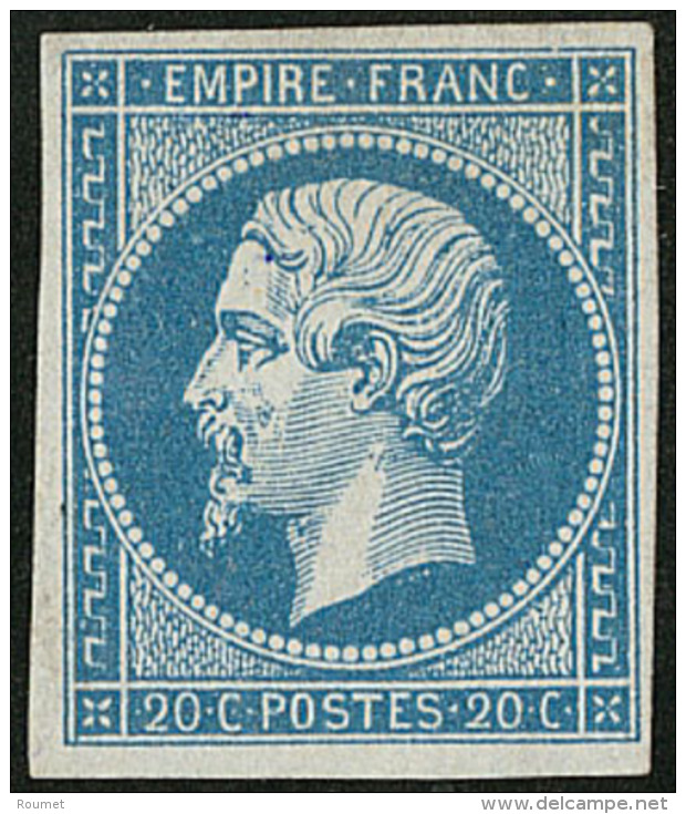 No 14I, Fortes Charni&egrave;res Mais TB - 1853-1860 Napoleon III