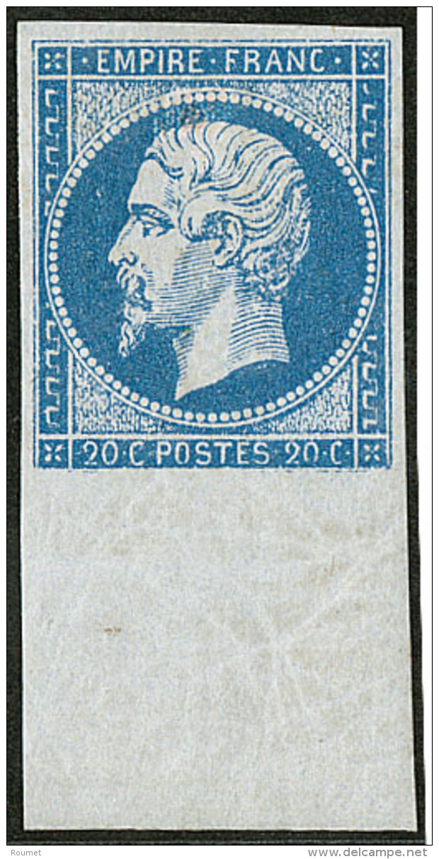 No 14I, Bleu, Bdf, Tr&egrave;s Frais. - TB - 1853-1860 Napoleon III