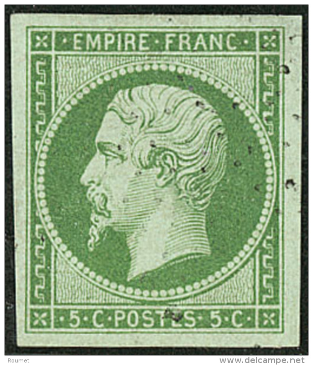 No 12c, Vert Fonc&eacute;, Ex Choisi. - TB - 1853-1860 Napoleone III