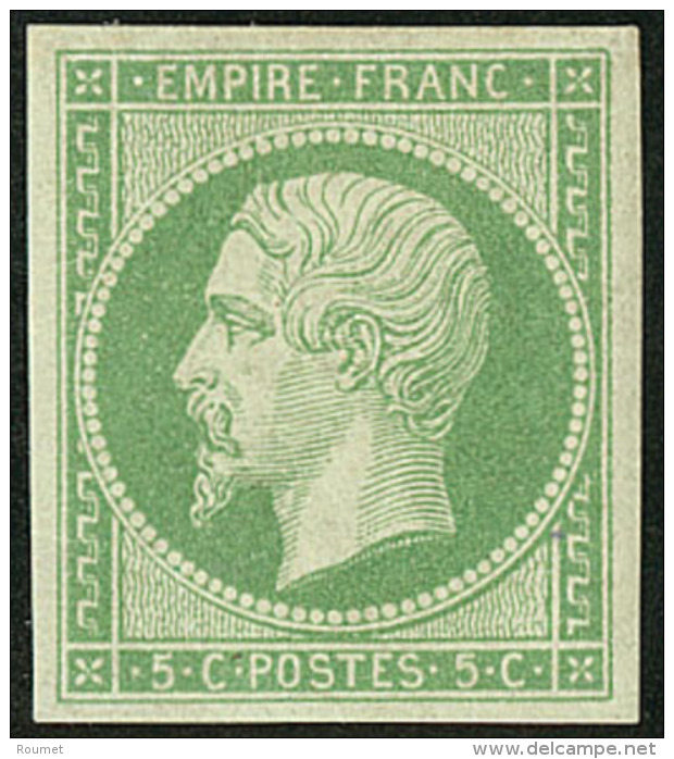 No 12, Vert, Tr&egrave;s Frais. - TB - 1853-1860 Napoleon III