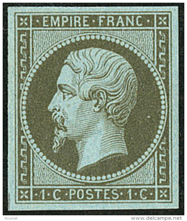 No 11, Vert-olive, Tr&egrave;s Frais. - TB - 1853-1860 Napoleon III