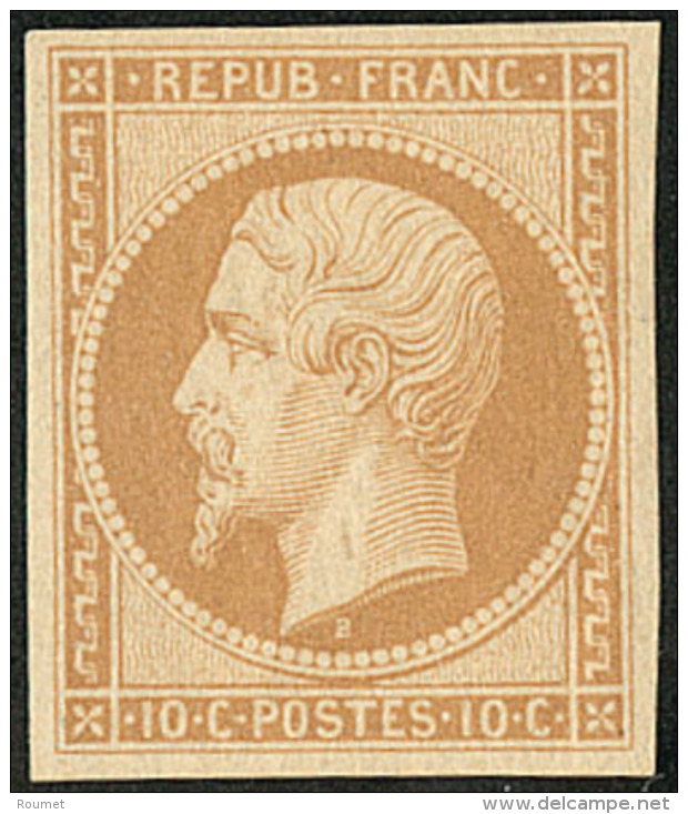 R&eacute;impression. No 9, Bistre Clair, Tr&egrave;s Frais. - TB - 1852 Luigi-Napoleone