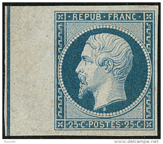 Filet D'encadrement. No 10d, Bleu Verd&acirc;tre, Gomme Alt&eacute;r&eacute;e Mais Tr&egrave;s Jolie Pi&egrave;ce. - TB. - 1852 Luigi-Napoleone