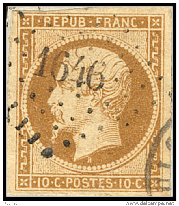 No 9, Obl Pc 1646 Sur Petit Fragment, Pli D'angle Sinon TB - 1852 Louis-Napoleon