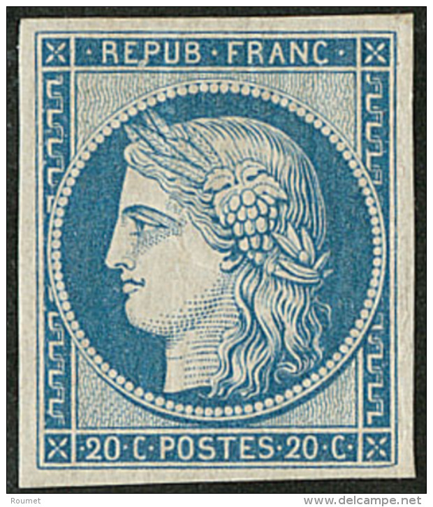 R&eacute;impression. No 8d, Bleu, Tr&egrave;s Frais. - TB - 1849-1850 Cérès