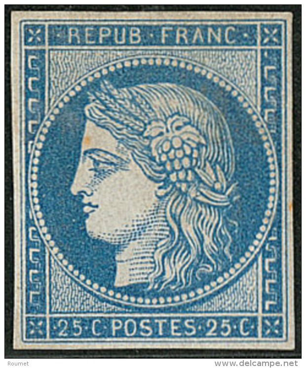 R&eacute;impression. No 4f, Forte Charni&egrave;re Et Rousseur Au Recto, TB D'aspect - 1849-1850 Cérès