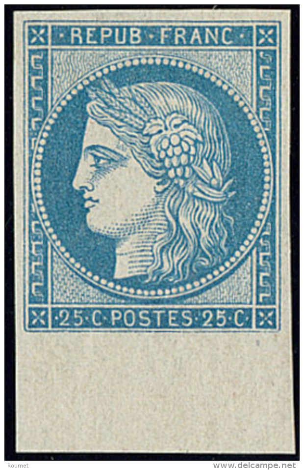 R&eacute;impression. No 4f, Bleu, Bdf, Tr&egrave;s Frais. - TB - 1849-1850 Ceres