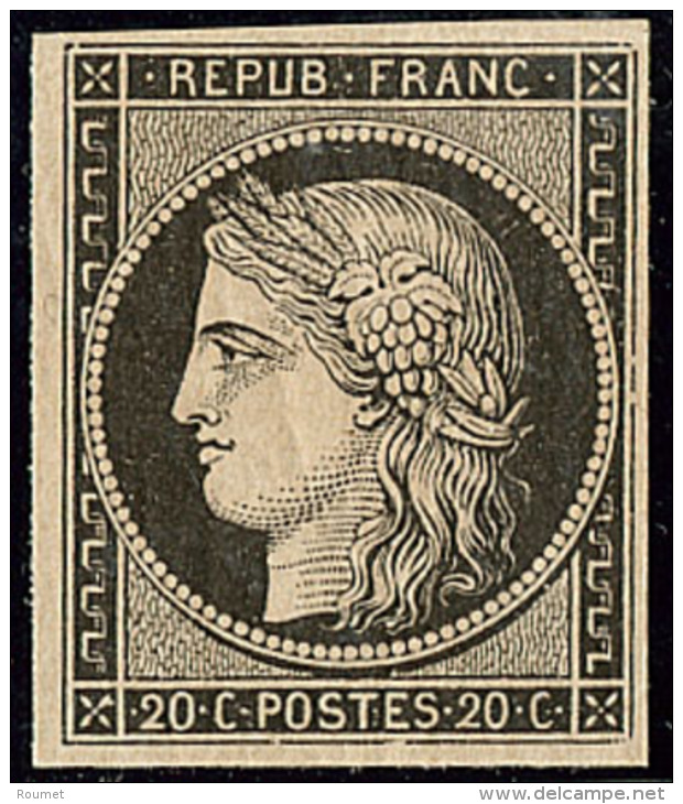 R&eacute;impression. No 3k, Noir, Tr&egrave;s Frais. - TB - 1849-1850 Ceres