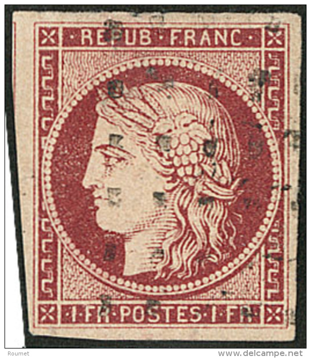 No 6, Obl Gros Points, Jolie Pi&egrave;ce. - TB. - R - 1849-1850 Cérès