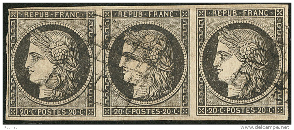 No 3j, Bande De Trois, Pd Ou Def, TB D'aspect - 1849-1850 Ceres