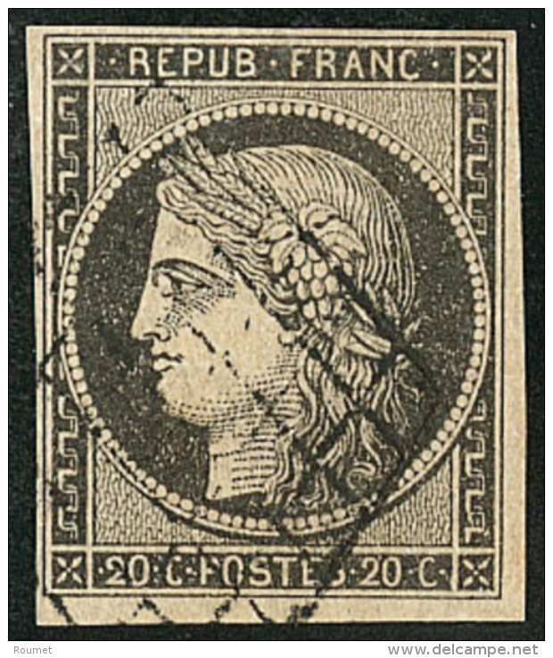 No 3j, Gris-noir. - TB - 1849-1850 Cérès