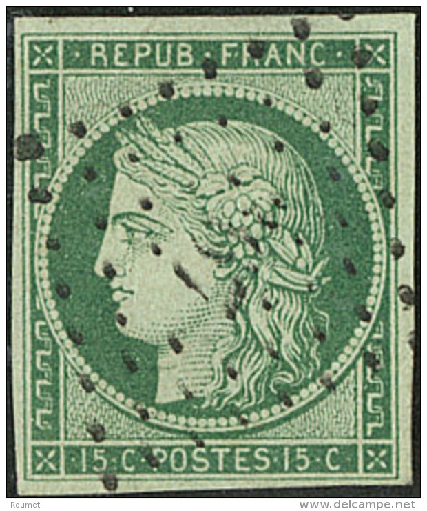 No 2c, Vert Fonc&eacute;, Obl Pc 367 De Bercy, Jolie Pi&egrave;ce. - TB. - R - 1849-1850 Ceres