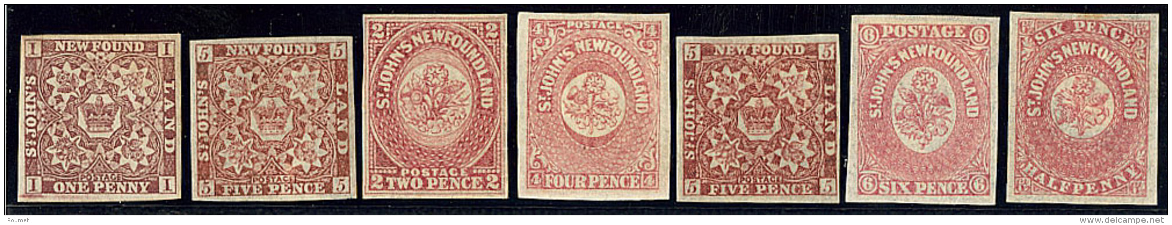 TERRE-NEUVE. Nos 1, 5, 14, 15, 15A, 16, 17. - TB - 1857-1861