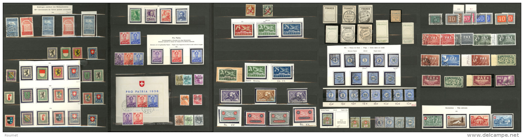 Collection. 1907-1970 (Poste, PA, BF, Taxe, Service), Valeurs Moyennes Et S&eacute;ries Compl&egrave;tes Dont Qqs Double - Andere & Zonder Classificatie