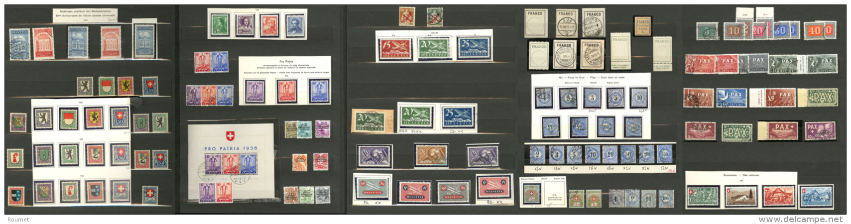 Collection. 1907-1970 (Poste, PA, BF, Taxe, Service), Valeurs Moyennes Et S&eacute;ries Compl&egrave;tes Dont Qqs Double - Altri & Non Classificati