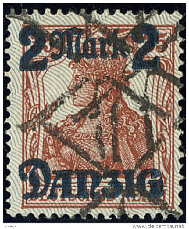 DANTZIG. Burelage Gris Renvers&eacute;. No 40A. - TB - Altri & Non Classificati