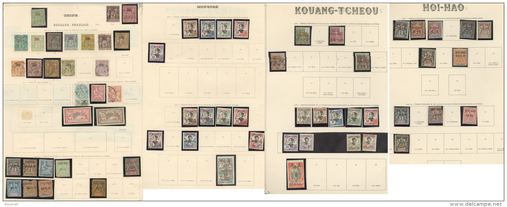 1888-1920 (Poste), Petites Et Moyennes Valeurs Des Bureaux Chinois, Nombreux Obl. - TB, B Ou Pd - Verzamelingen