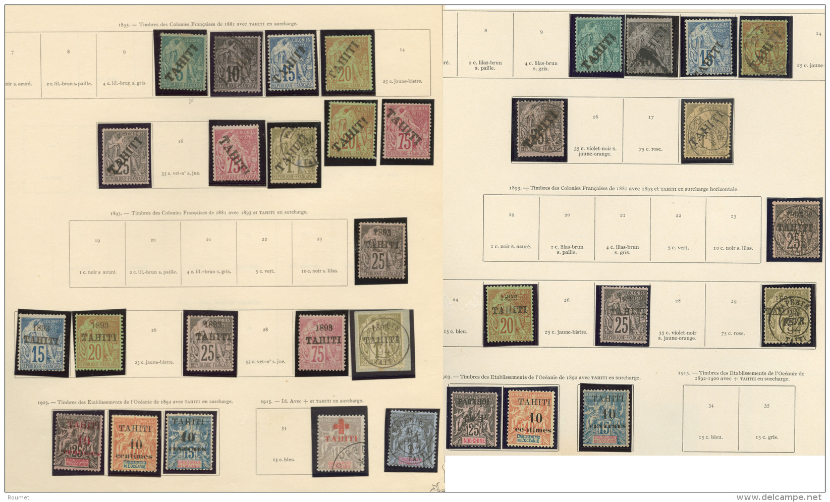 Collection. 1893-1915 (Poste), Entre Les N&deg;10 Et 35, Qqs Doubles Dont Des Ex Obl. - TB, B Ou Pd - Other & Unclassified