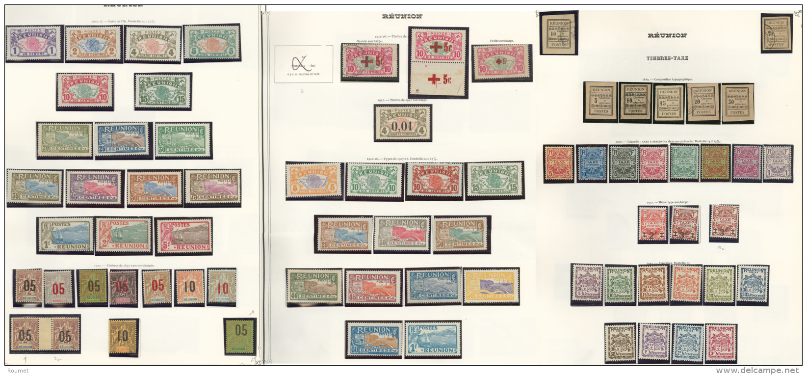 Collection. 1907-1972 (Poste, PA, Taxe, BF), Ensemble Assez Complet Et Nombreux Ex Obl Constituant Une 2&egrave;me Colle - Andere & Zonder Classificatie