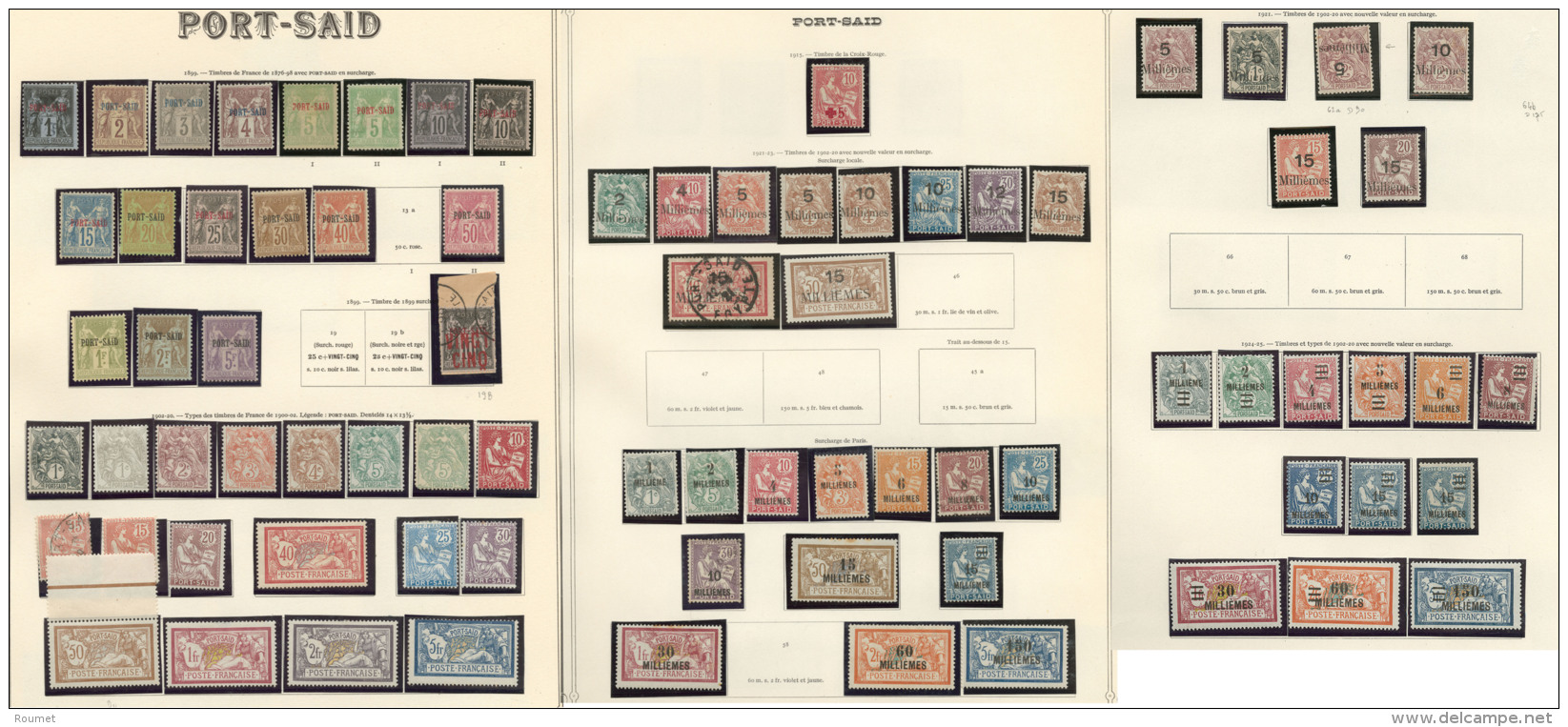 Collection. 1899-1928 (Poste, Taxe), Valeurs Moyennes Et S&eacute;ries Compl&egrave;tes, Doubles Obl Constituant Une 2&e - Andere & Zonder Classificatie