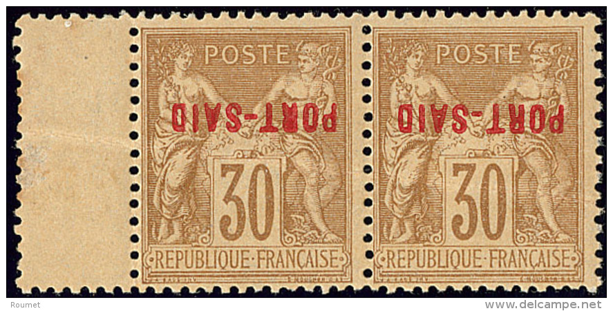 Emission Provisoire Locale Vendue Du 17 Au 24 Novembre 1899 (cote Yv. Sp&eacute; 2013). Surcharge Renvers&eacute;e. No 1 - Other & Unclassified