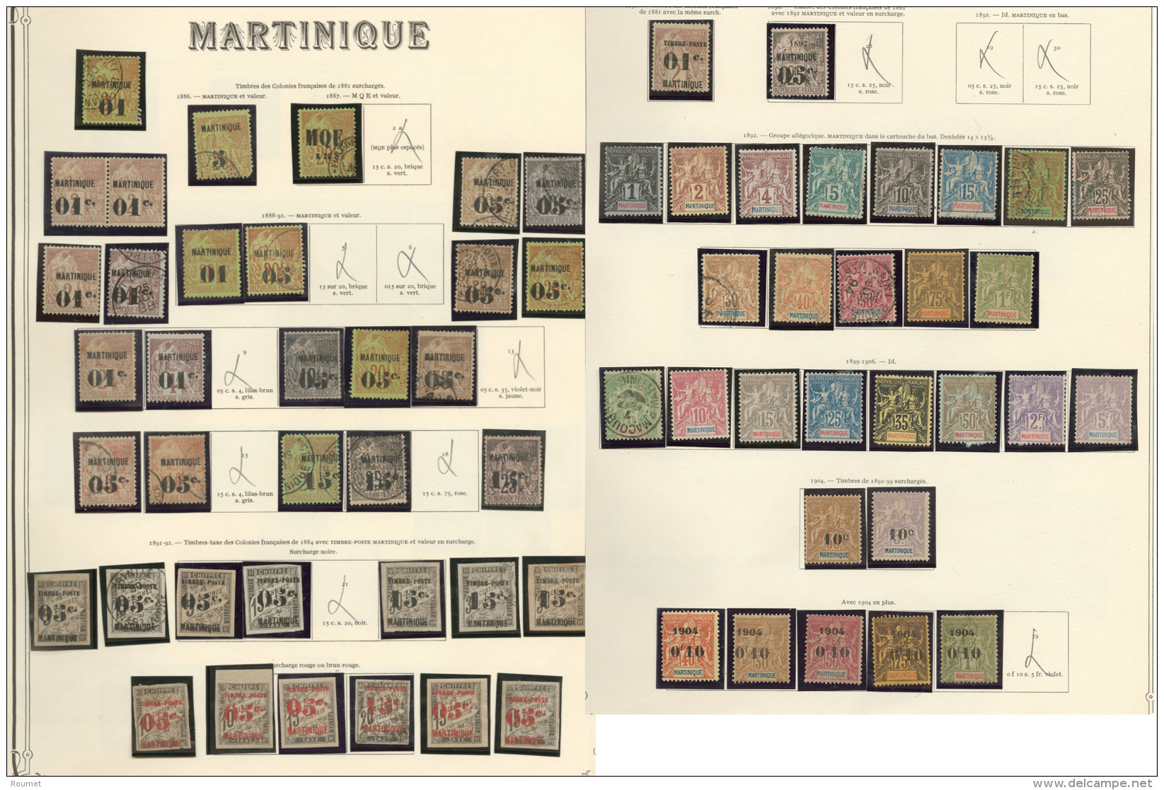 Collection. 1886-1947 (Poste, PA, Taxe), Des Valeurs Moyennes Et S&eacute;ries Compl&egrave;tes, Nombreux Doubles Obl. - - Other & Unclassified