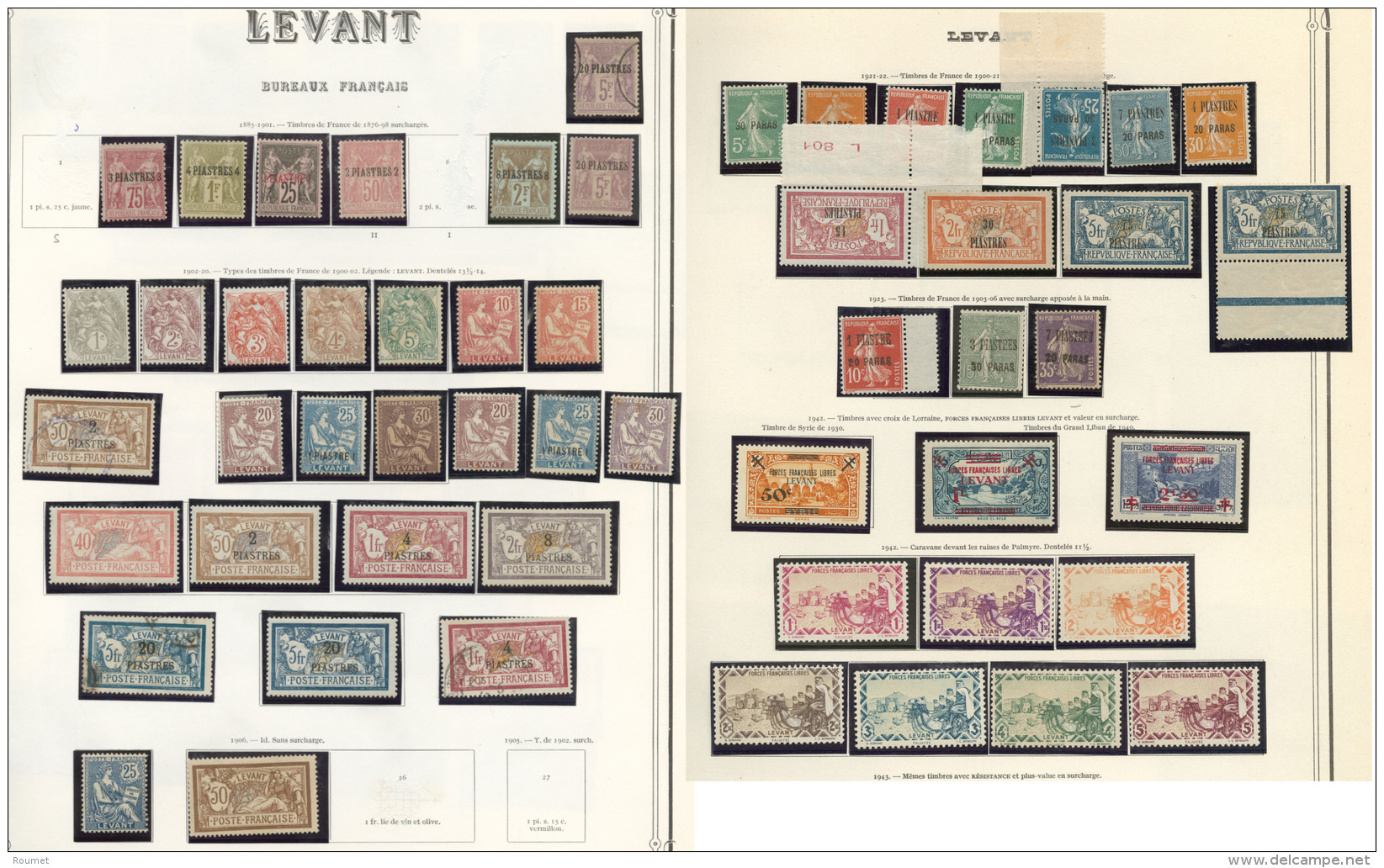 Collection. 1885-1943 (Poste, PA), Valeurs Moyennes Et S&eacute;ries Compl&egrave;tes, Doubles Obl Constituant Une 2&egr - Andere & Zonder Classificatie