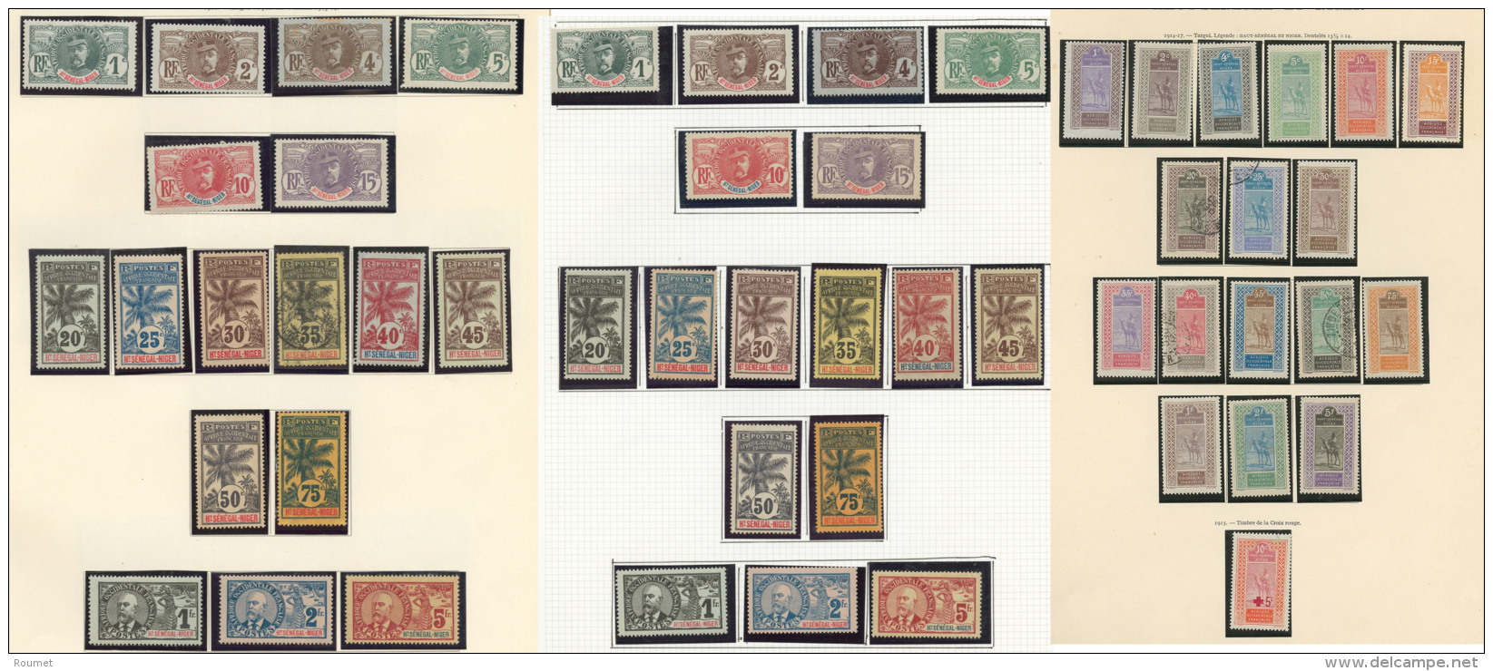 Collection. 1906-1915 (Poste, Taxe), Compl&egrave;te Sauf Taxe 10/15, La Majorit&eacute; Des S&eacute;ries En Double Don - Other & Unclassified