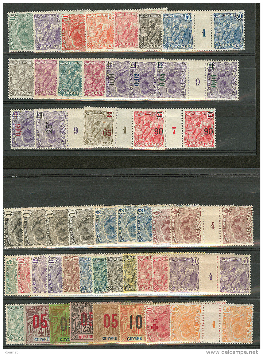 Mill&eacute;simes. Collection. 1904-1922, 47 Paires Entre Les N&deg;49 Et 94, Nombreux Mill. Diff&eacute;rents Entre 3 E - Other & Unclassified