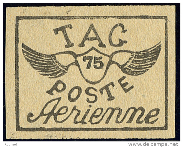 Poste A&eacute;rienne. TAG. No 10A, Dont Impression RV Partiel, Jolie Pi&egrave;ce. - TB. - R - Other & Unclassified