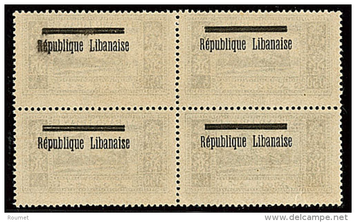 Surcharge Au Recto Et Au Verso. No 85c, Bloc De Quatre. - TB - Andere & Zonder Classificatie