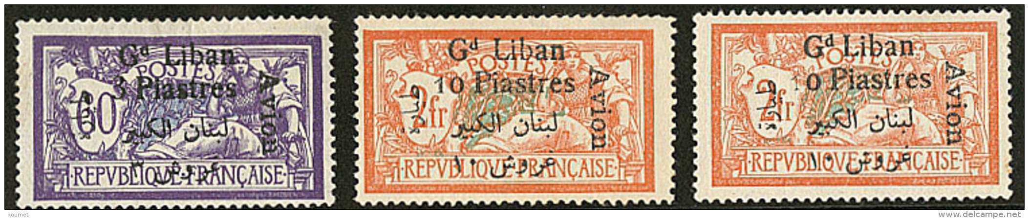 Poste A&eacute;rienne. Vari&eacute;t&eacute;s. Nos 8 * (avec "1" De "10" &agrave; Sec), 6 * Et 8 (*) Avec "Gd" &eacute;l - Other & Unclassified