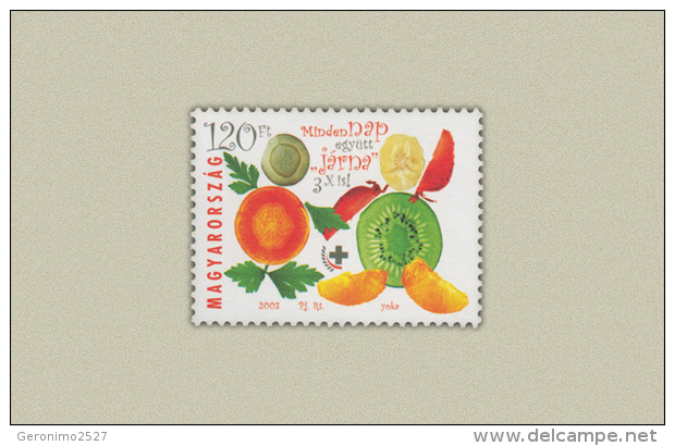 HUNGARY 2003 EVENTS Fruits HEALTHY NUTRITION - Fine Set MNH - Unused Stamps