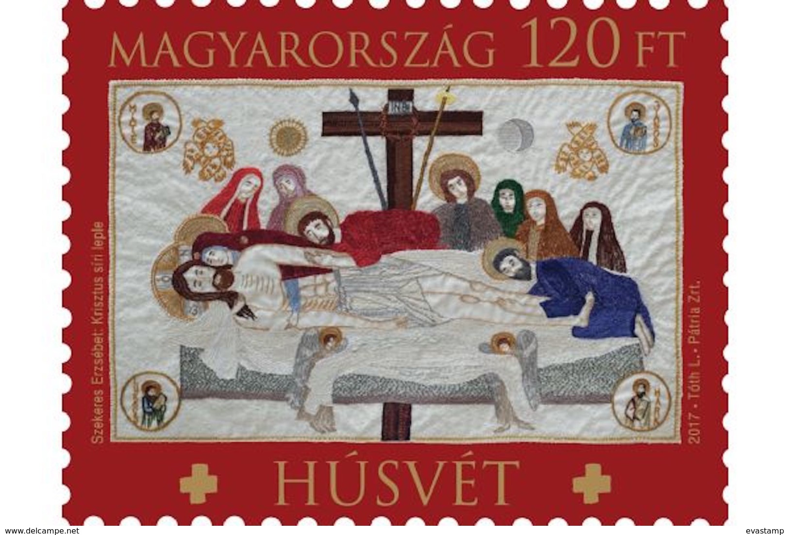 HUNGARY - 2017.  Easter / Christ's Sepulchral Shroud By Erzsébet Szekeres MNH!!! - Pasqua